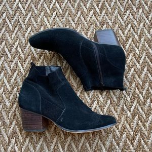 Crown Vintage Black Suede Booties